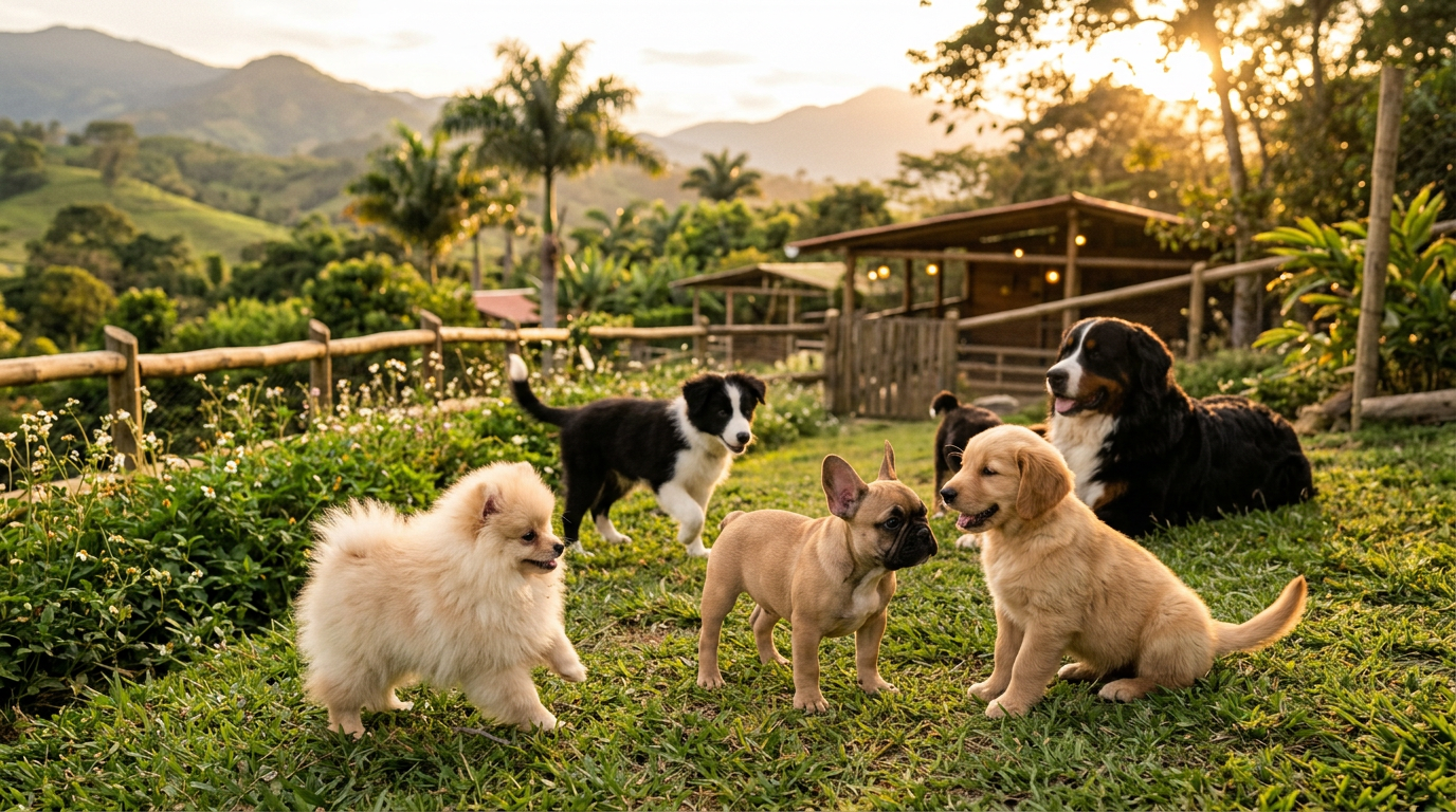 Cachorros en Cali - Golden Retriever en criadero canino Mascotas Cali